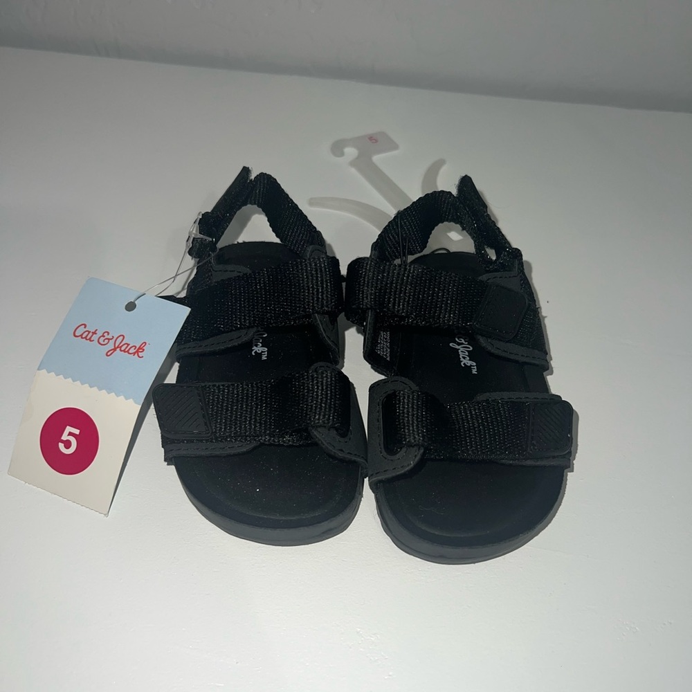Cat & Jack Black Kids Sandals